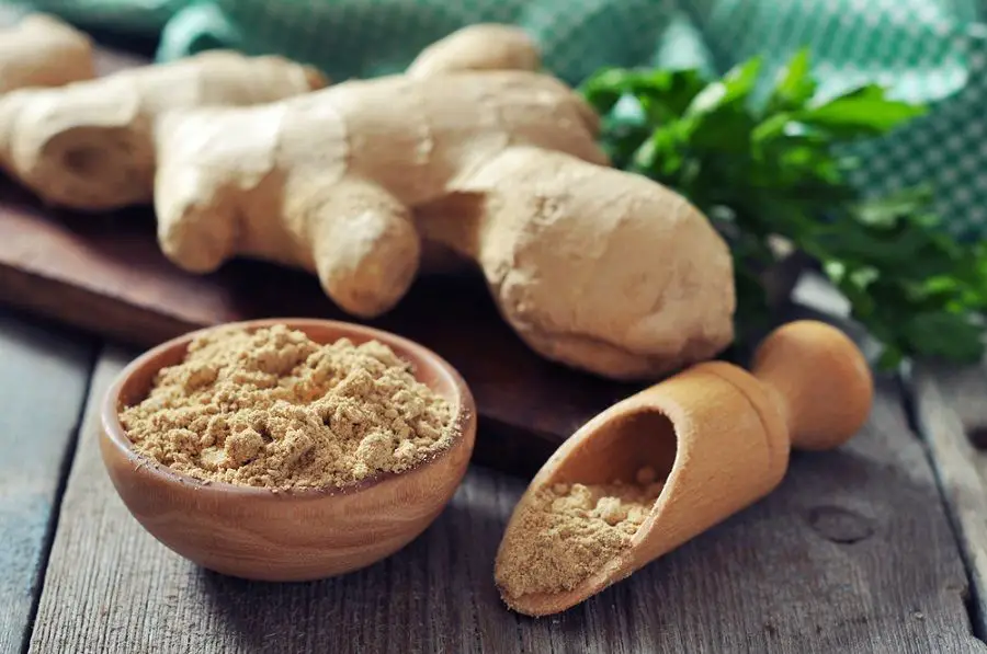 ginger and powder