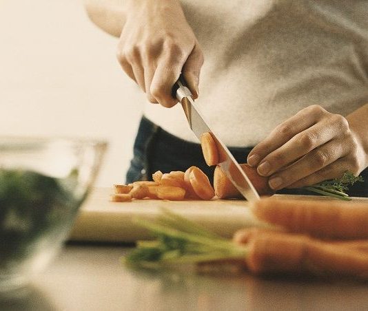 eating vegetables