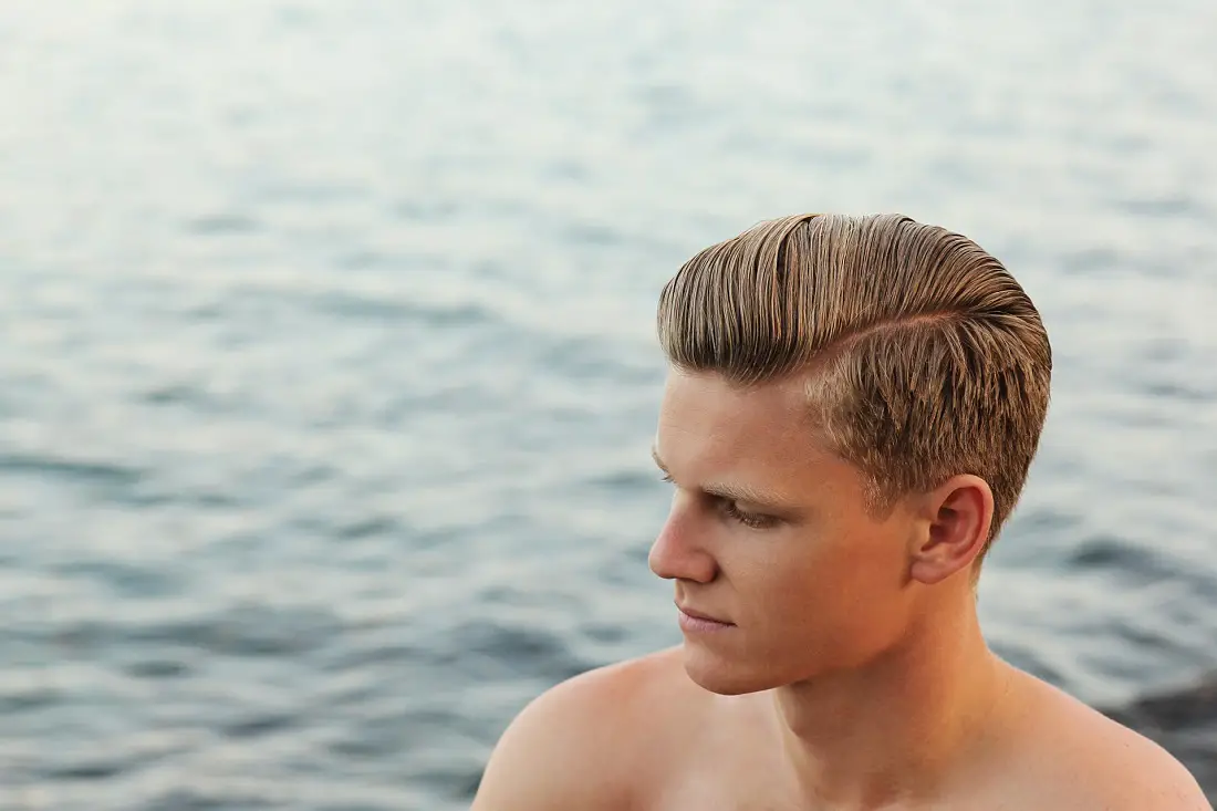 man-hair-sea